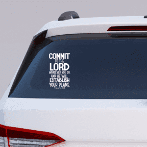 Decal / Commit to the Lord